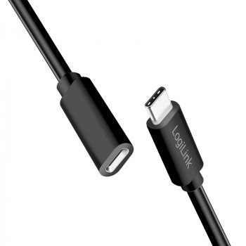 LogiLink CU0211 USB-C pagarinājuma kabelis 100W 2m melns
