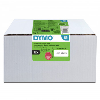 DYMO LabelWriter vārda nozīmīšu etiķetes, 89 x 41 mm, baltas, noņemama līme, 150 etiķetes (2234183)