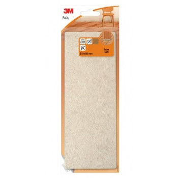 3M Scotch filca paliktnis, īpaši mīksts, 80 x 215 mm, bēšs, pašlīmējošs, griežams, lietošanai iekštelpās, 1 gabals (SP84A27)