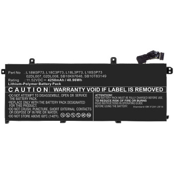 CoreParts MBXLE-BA0257 Li-Ion klēpjdatora akumulators priekš Lenovo ThinkPad T440/T450/T460/X240/X250/X260 (11.1V, 2200mAh, 24Wh, 3 šūnas, melns)