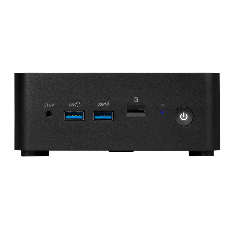 MSI Cubi NUC 1M-021DE Mini dators Barebone - Intel Core 5 120U, 8GB RAM, 512GB SSD, Windows 11 Pro, melns 00B0B111-021