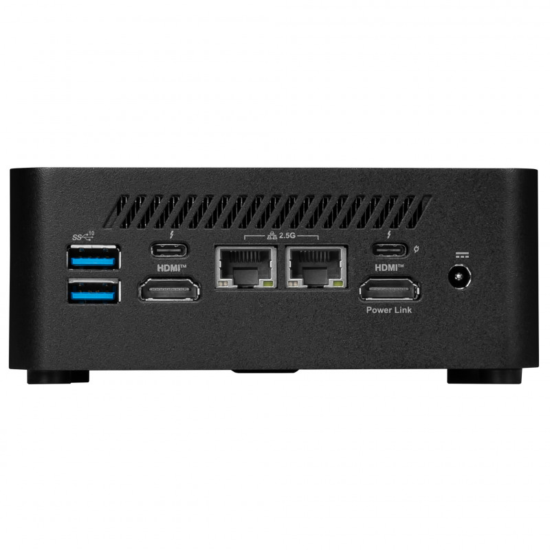 MSI Cubi NUC 1M-021DE Mini dators Barebone - Intel Core 5 120U, 8GB RAM, 512GB SSD, Windows 11 Pro, melns 00B0B111-021