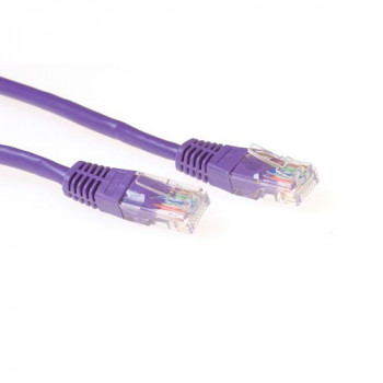 ACT Purple 10m U/UTP CAT5e komutacinis kabelis ar RJ45 savienotājiem (IB4710)
