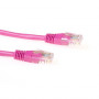 ACT Rozā 0,5m U/UTP CAT5e tīkla kabelis ar RJ45 savienotājiem IB4800