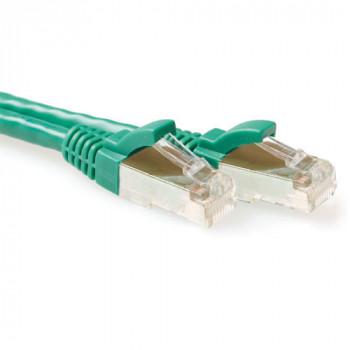 ACT 10 m zaļš CAT6A S/FTP LSZH Ethernet tīkla kabelis ar aizsargātiem RJ45 (FB7710)