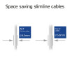 ACT Grey 4m LSZH S/FTP CAT6A Slimline komutācijas kabelis bez aizķeršanās RJ45 (DB7004)