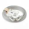 ACT Grey 4m LSZH S/FTP CAT6A Slimline komutācijas kabelis bez aizķeršanās RJ45 (DB7004)
