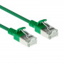 ACT Green 10 m LSZH S/FTP CAT6A Slimline komutacinis kabelis be užkabinimo su RJ45 savienotājiem (DB7710)