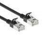 ACT 1,5 m LSZH S/FTP CAT7 slimais savienojuma kabelis, ar aizsargātu fiksatoru, melns (DF7951)