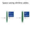 ACT Green 1 m LSZH S/FTP CAT6A Slimline Patch Cable Snagless ar RJ45 savienotājiem (DB7701)