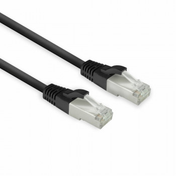 ACT FB8130 CAT8 U/FTP LSZH Slimline tīkla kabelis 0,15m melns