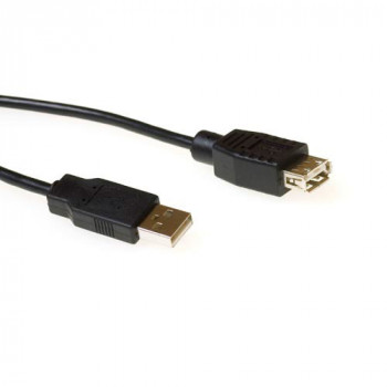 ACT USB 2.0 pagarinājuma kabelis USB-A male uz USB-A female 3 m melns SB2230