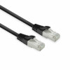 ACT melns 5m LSZH U/FTP CAT8 datu centra slimline komutācijas kabelis bez aizķeršanās RJ45 (FB8105)