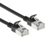 ACT melns 7m LSZH S/FTP CAT6A Slimline Snagless tīkla kabelis RJ45 (DB7907)