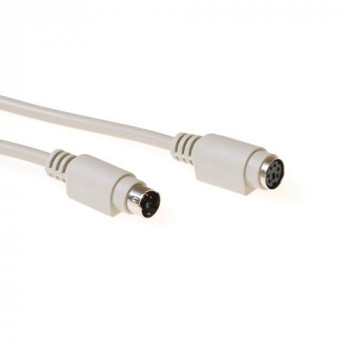 ACT AK3230 PS/2 kabelis 1,8 m 6-pin Mini-DIN tēviņš-tēviņš ziloņkaula