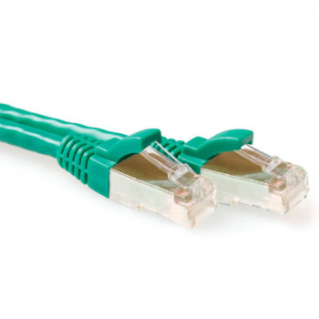 ACT Green 10m S/FTP CAT6A tīkla kabelis ar snagless savienotājiem (FB6710)