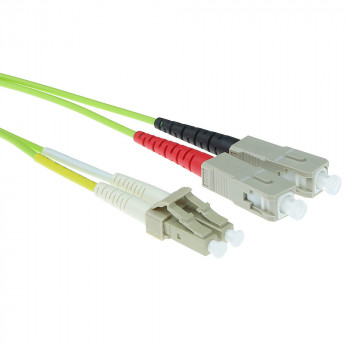 ACT MTRJ-SC 9/125µm OS1 Duplex 2m optiskais šķiedras kabelis, dzeltens, RL5902