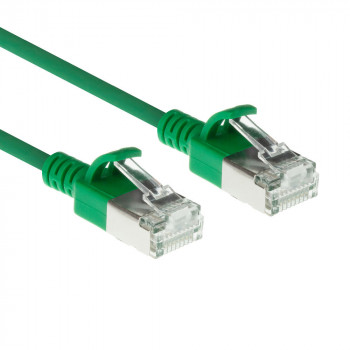 ACT Green 3m LSZH S/FTP CAT6A Slimline Patch Cable Snagless ar RJ45 savienotājiem (DB7703)