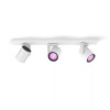 Signify Philips Hue White & Color Ambiance Argenta 3-Spot griestu lampa, balta