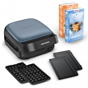 Tefal SW8674 Snack Collection sviestmaižu un vafeļu gatavotājs Aqua