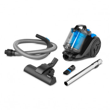 Medion E2001 putekļu sūcējs ar 18 kPa jaudu, 2 L, HEPA filtrs, melns/zils