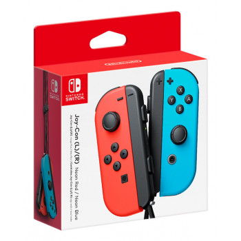 Nintendo Joy-Con 2 gabalu komplekts (neona sarkans/neona zils)