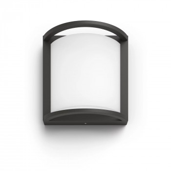 Philips Outdoor Ultra-Efficient Samondra sienas lampa 3.8W, 2700 Kelvin, antracīta