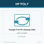HP Poly Voyager Free 60 uzlādes kabelis USB-C uz USB-A
