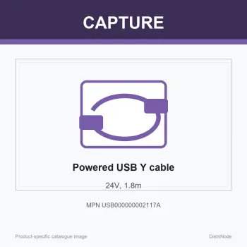 Capture Cable Powered USB Y 24V, 1.8m