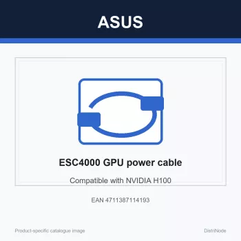 Strāvas kabelis ASUS ESC4000 sērijai, saderīgs ar NVIDIA H100, ASUS zīmola