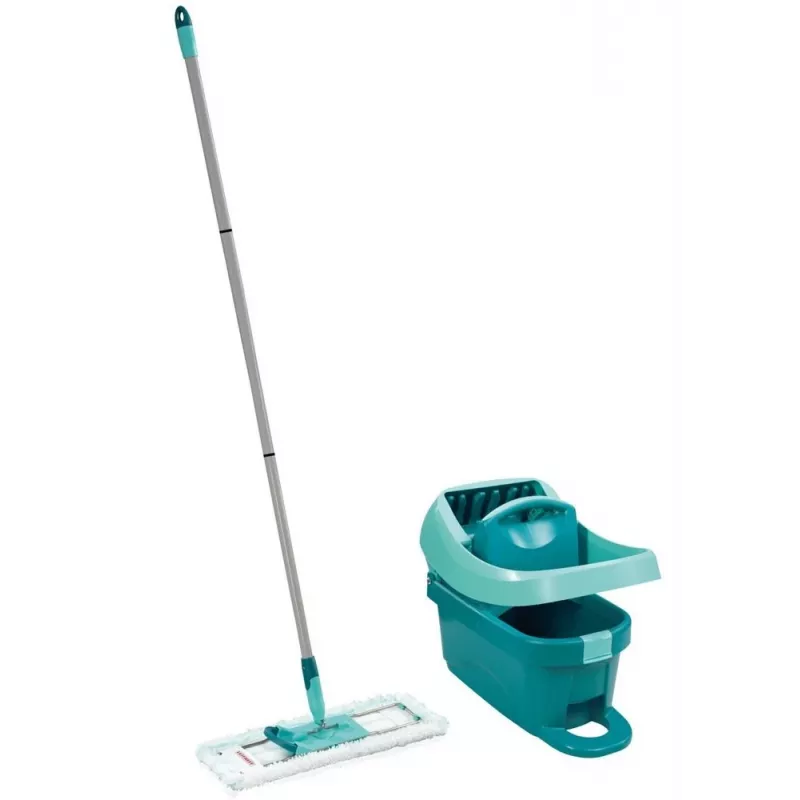 Leifheit grīdas mopu komplekts putekļu slaucīšanai Professional XL Green ar ratiņiem 55096