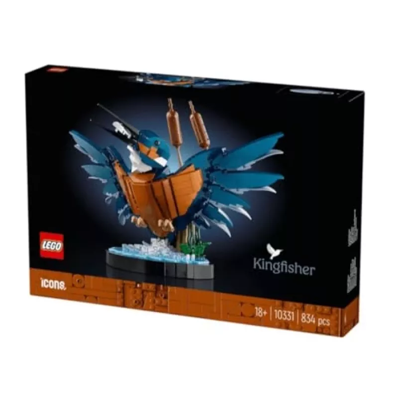 Konstruktors pieaugušajiem LEGO Icons 10331 Zivju dzenītis ar ūdens ainavu un statīvu, 834 detaļas, no 18 gadiem