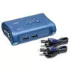 TRENDnet TK-207K 2 portu USB KVM komutatora komplekts, galda modelis