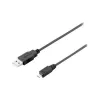 Equip USB 2.0 A–Micro-B kabelis, 1,0 m, melns
