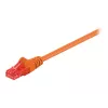 Wentronic Goobay - Patch-Cable - RJ-45 (Vīrietis) uz RJ-45 (Vīrietis) - 1 m - UTP - CAT 6 - Lieta, Bezķēdes - Oranžs (95262)