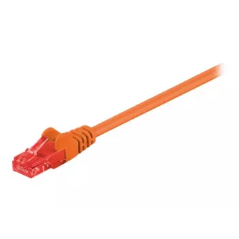 Wentronic Goobay - Patch-Cable - RJ-45 (Vīrietis) uz RJ-45 (Vīrietis) - 1 m - UTP - CAT 6 - Lieta, Bezķēdes - Oranžs (95262)