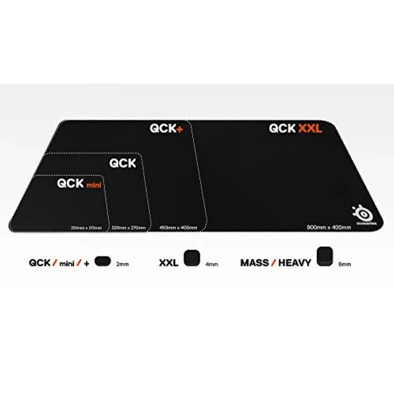 SteelSeries QcK Heavy XXL (900mm x 400mm) – masīvs spēļu paliktnis