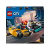 Konstruktors LEGO 60400 City Gokarti ar braucējiem – rotaļu komplekts ar minifigūrām un transportlīdzekļiem