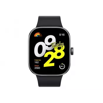 Xiaomi Redmi Watch 4 — Viedpulkstenis ar TPU siksniņu, melns, plaukstas locītavai 135–205 mm, displejs 5 cm (1.97 inch)