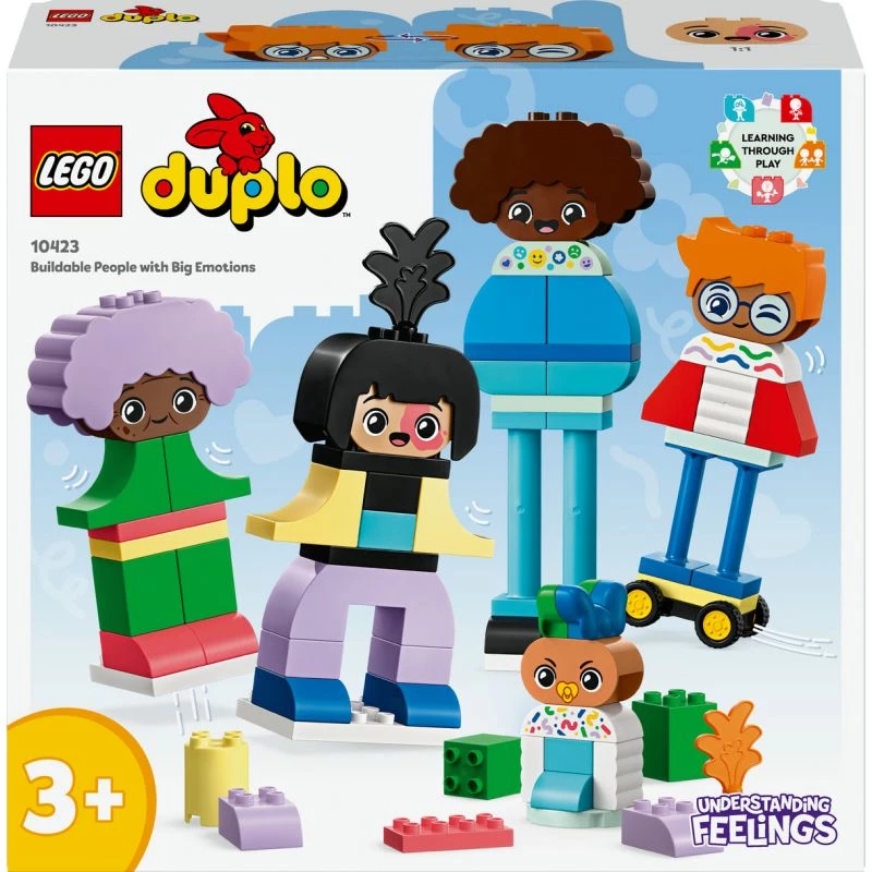 Būvējams komplekts LEGO DUPLO 10423 cilvēku figūru komplekts, 71 gab., vecumam 3+, figūras augstums 260 mm