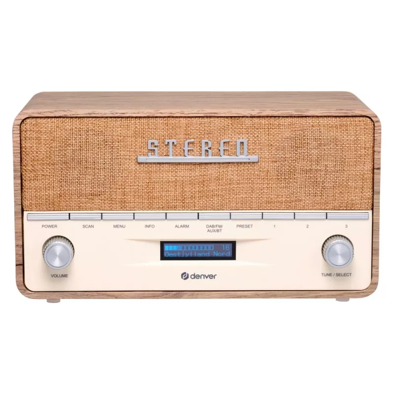 Portatīvais radio Denver DAB-36LW digitālais uztvērējs DAB+ 5W LCD