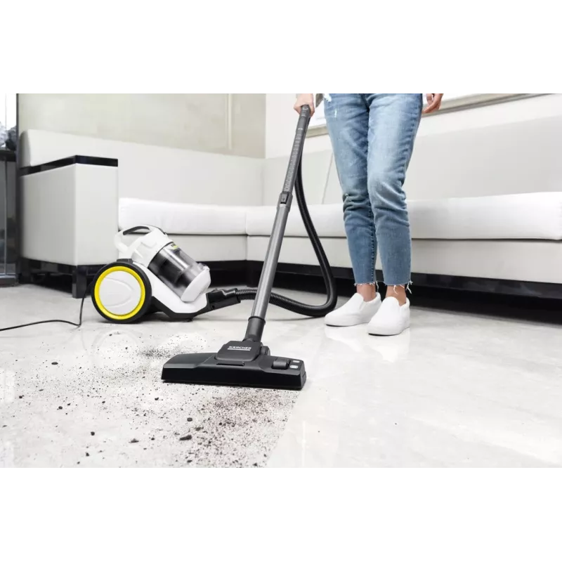 Karcher VC 3 putekļsūcējs ar cilindru — sausā tīrīšana, 700 W, 0.9 L bez maisa, HEPA 13