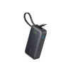 Anker Powerbank 545 NANO 30W 10000mAh ar iebūvētu USB-C kabeli, melna