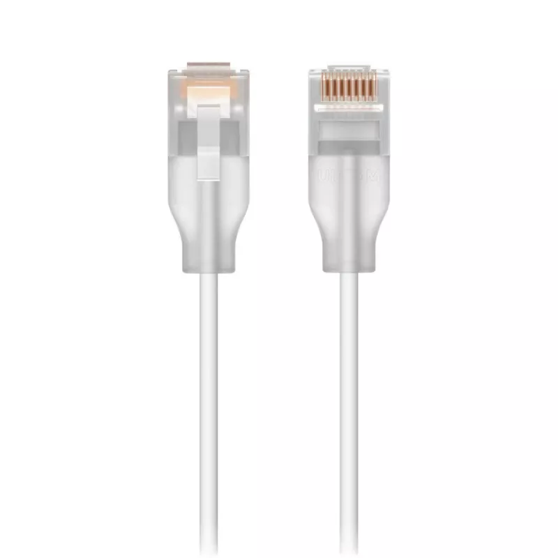 Ubiquiti UACC-Cable-Patch-EL-0.15M-W tīkla kabelis, caurspīdīgi balts, Cat6