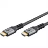 Goobay Plus High-Speed HDMI kabelis ar Ethernet, 4K @ 60Hz (pelēks, 10 metri)