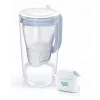 BRITA Glass 1050452 filtrējamā krūze ar 1 MAXTRA PRO Pure Performance filtru, 2,5 l (1,5 l filtrēta ūdens), zila/balta