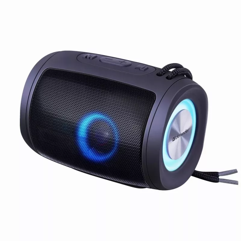 Pārnēsājams Bluetooth skaļrunis DEFENDER Ejoy S200 TWS 2.0, 5W, Bluetooth 5.3, LED, 10 h akumulators, iebūvēts mikrofons