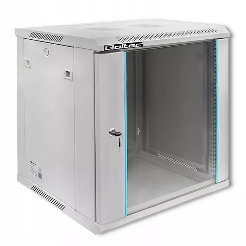 Rack skapis QOLTEC 19 collu 12U modelis 54485 — tīkla/serveru korpuss