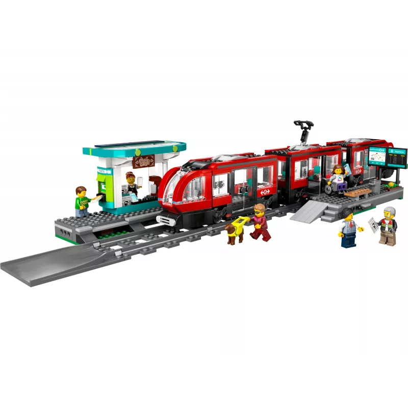 LEGO City tramvajs un stacija – būvējams komplekts bērniem no 7 gadiem