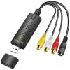 LogiLink USB 2.0 A/V grabber, USB A/M uz 3x RCA + MiniDIN5/F, melns